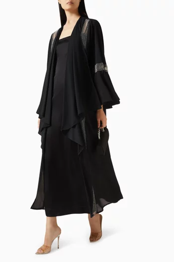 Embellished-trims Abaya