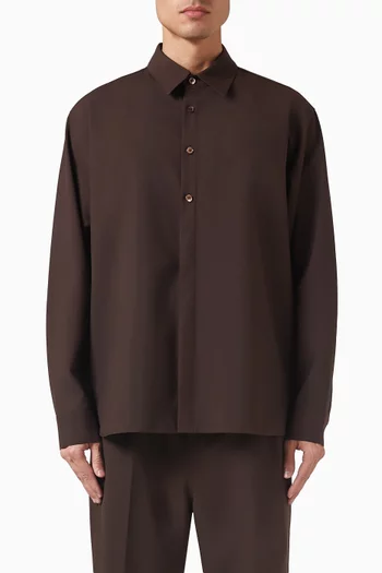 Classic Shirt in Wool-blend