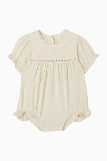 Embroidered Bodysuit Set