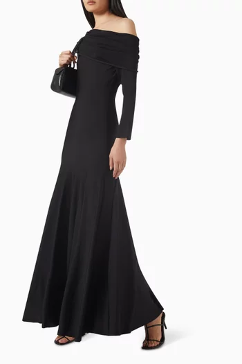 فستان جنيسس طويل نسيج فيسكوز