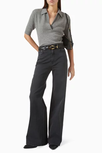 سترة جو بقصة قصيرة مزيج كشمير