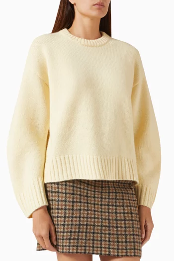 Crew-neck Sweater in Cashmere