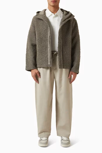 جاكيت تيدي قطن تيري بغطاء رأس