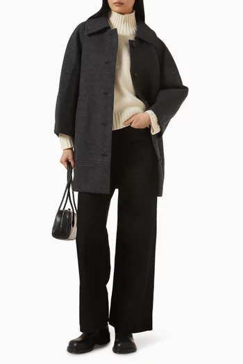 Funnel-neck Sweater in Cashmere