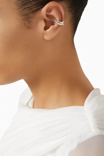 Revolve Trio Diamond Single Ear Cuff in 18kt Gold