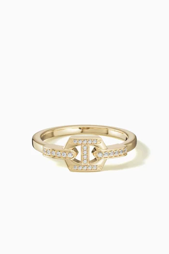 Links DD Iconica Diamond Ring in 18kt Gold