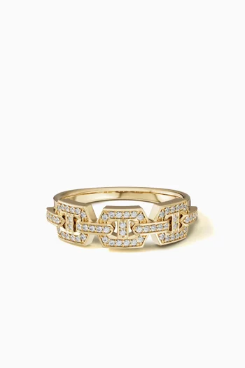 Links DD Iconica Diamond Ring in 18kt Gold
