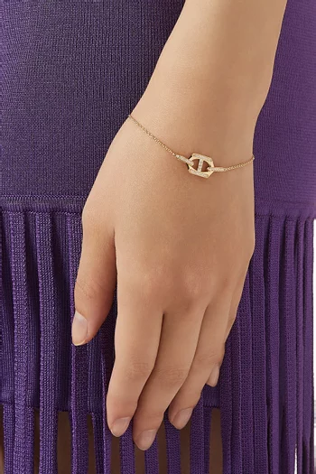 سوار لينكس DD أيكونيكا مرصع بالماس ذهب عيار 18