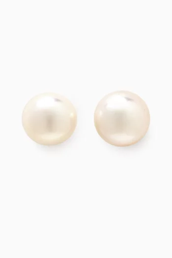 Kiku Pearl Earrings in 18kt Gold