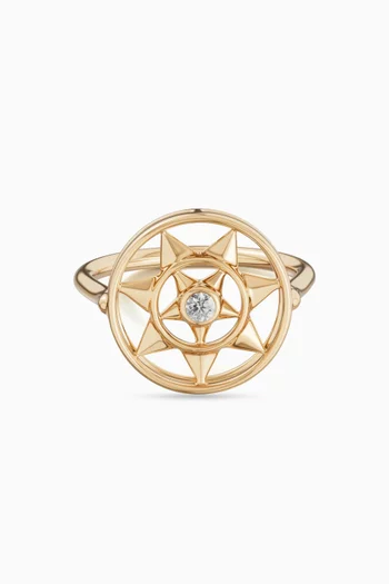 Farfasha Shams Diamond Ring in 18kt Yellow Gold