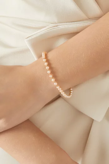 Kiku Pearl Bracelet in 18kt Yellow Gold