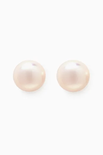 Kiku Pearl Earrings in 18kt Gold