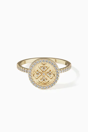 Lace Oria Diamond Ring in 18kt Gold