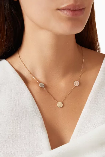 Lace Oria Diamond Necklace in 18kt Gold