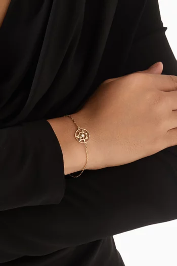 سوار فرفشة شمس مرصع بالماس ذهب عيار 18