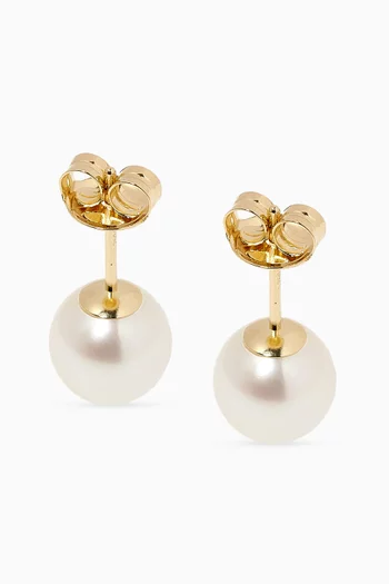 Kiku Pearl Earrings in 18kt Gold