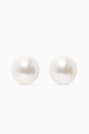 Kiku Pearl Earrings in 18kt Gold
