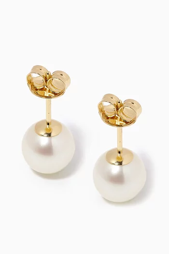 Kiku Pearl Earrings in 18kt Gold
