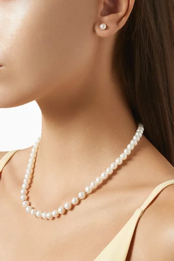 قلادة كيكو مزينة بلؤلؤ ذهب عيار 18