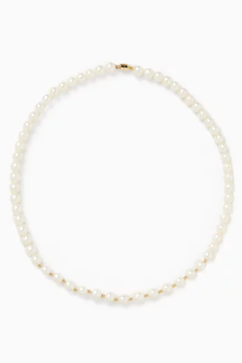 قلادة كيكو مزينة بلؤلؤ ذهب عيار 18