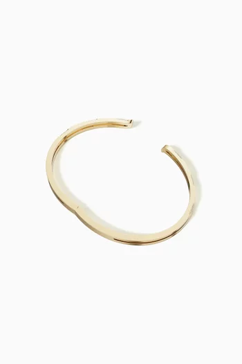 Alif Pavé Diamond Bangle in 18kt Gold