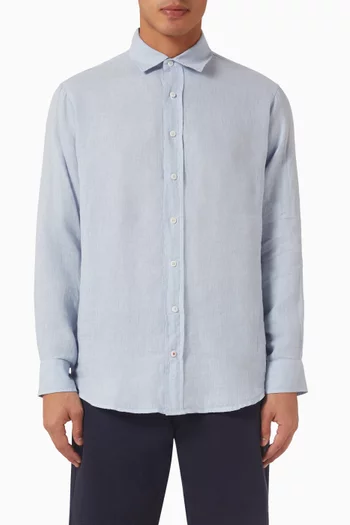 Abaco Plain Shirt in Linen