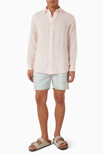 Abaco Plain Shirt in Linen