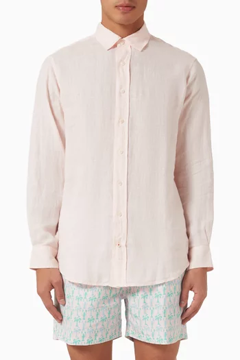 Abaco Plain Shirt in Linen