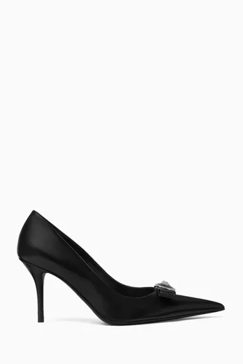 Gianni Ribbon 85 Pumps in Calf Leather