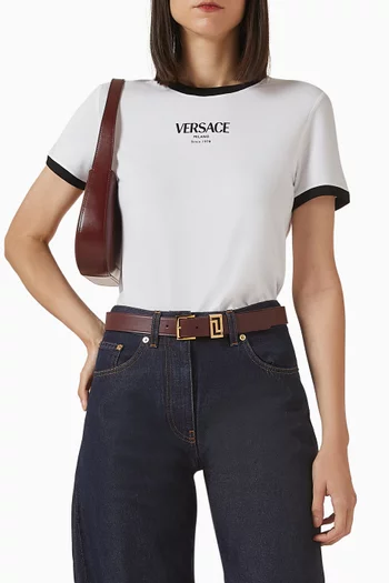 Greca Goddess Belt in Leather