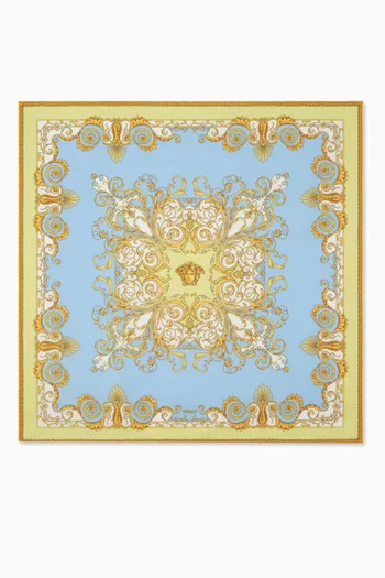 وشاح بنقشة الربيع الباروكية حرير تويل