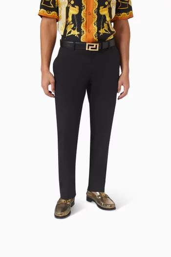 Medusa 95 Loafers in Lizard-embossed Leather