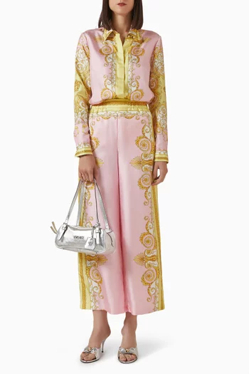 Barocco Foulard-print Shirt in Silk-twill