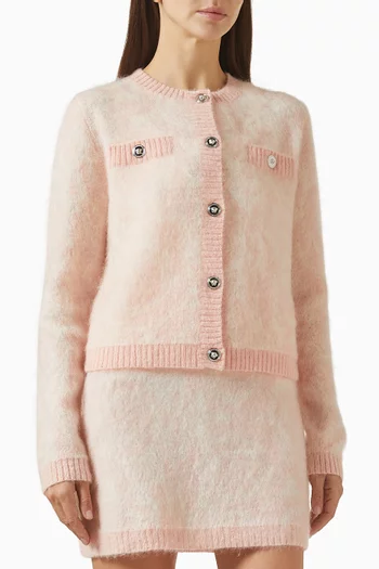 Jacquard Cardigan in Mohair Knit