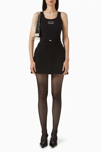 Logo Tank Top in Rib-knit