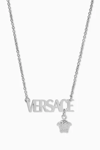 Logo Necklace in Metal