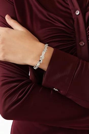 سوار جياني ريبون نحاس بلون فضي