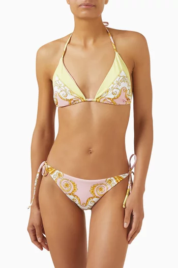 قطعة بيكيني علوية بنقشة باروكية