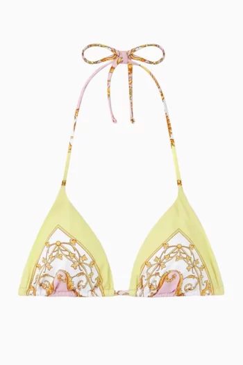 قطعة بيكيني علوية بنقشة باروكية