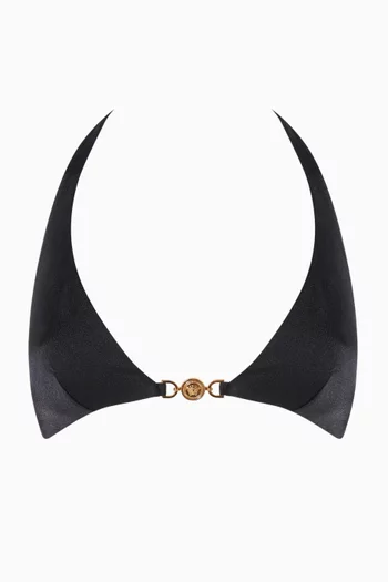 قطعة بيكيني علوية بحلية معدنية بشعار ميدوسا 95'‏