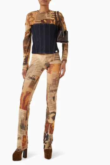 تي شيرت بيبي بأكمام مزدوجة قماش شبكي