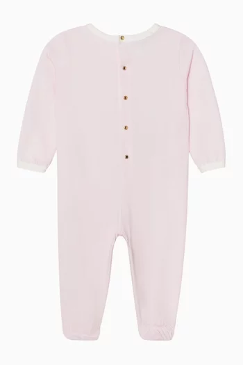 Varsity Print Sleepsuit in Cotton