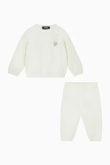 Medusa Sweater & Sweatpants Set in Cotton-knit