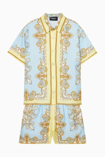 Barocco Shorts in Silk Twill