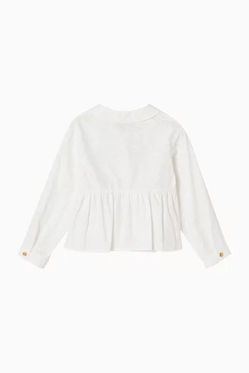 Barocco Flared Shirt in Cotton-poplin