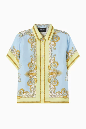 Barocco-print Shirt in Silk