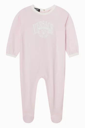 Varsity Print Sleepsuit in Cotton