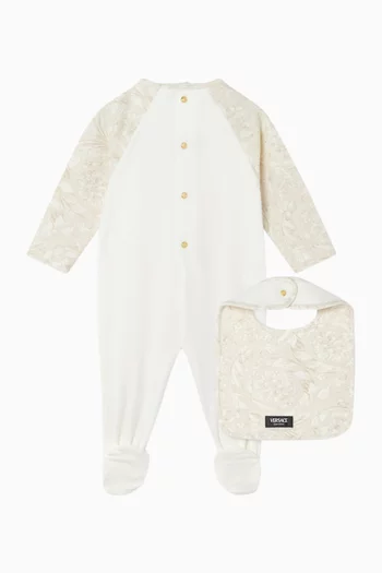 Barocco Sleepsuit Set in Cotton