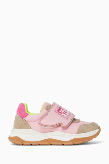 Low-top Sneakers in Suede & Calf Leather