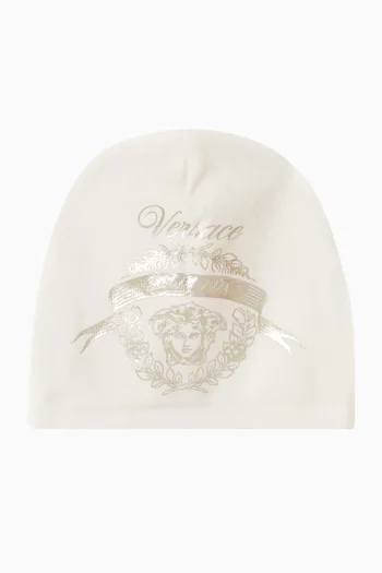 Laurel Crest Beanie in Cotton